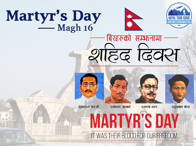 Martyrs day in Nepal