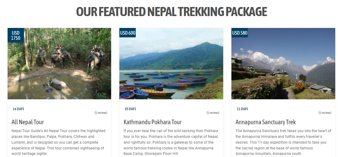 nepal trekking package